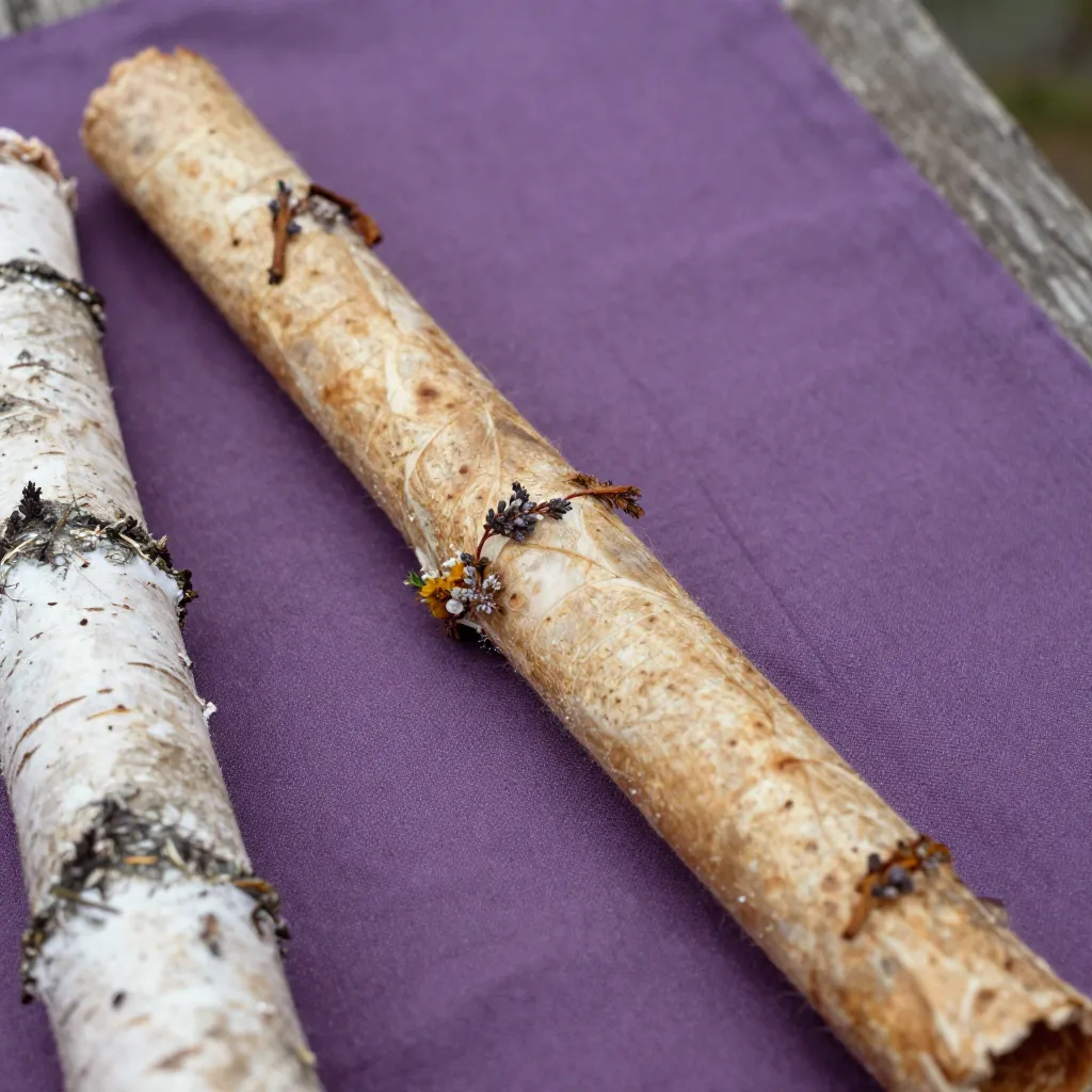 Sæsonbestemt høstning af planter til farvning